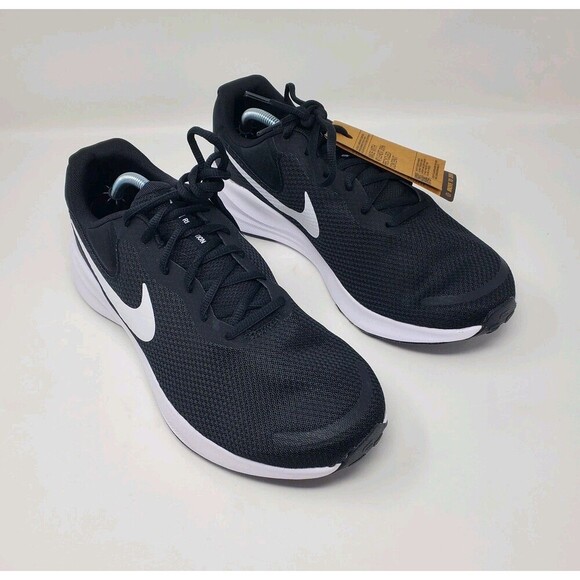 Nike Other - Nike Revolution 7 Wide Road Running Shoes Black White FB8501-002 Men's Size 11